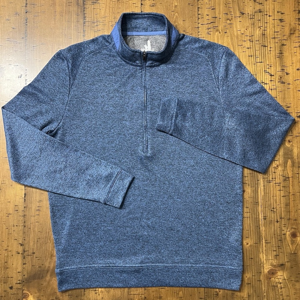 Johnnie O Reflex 1/4 Zip Pullover Men's Medium Blue Stretch Golf JMK02510